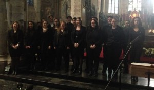 Chorale ACDJ en tournage sur la Sainte Famille - production France 2